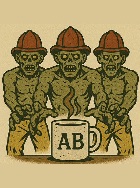 Coffee Zombies Sticker