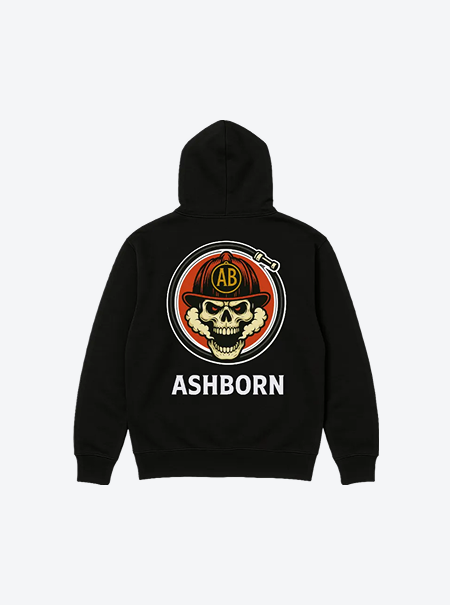 Smoking Skull Graphic  Hoodie