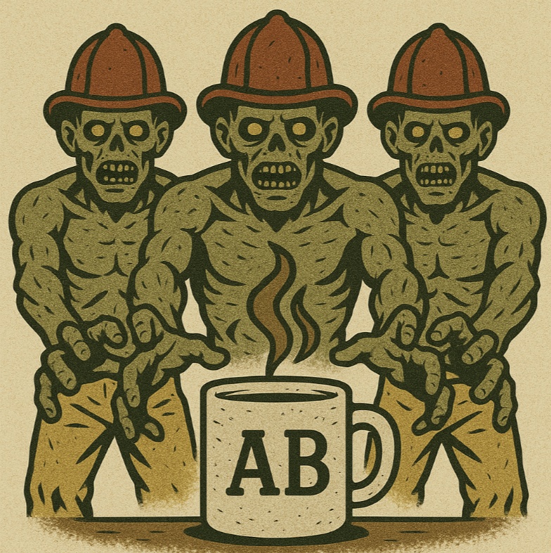 Coffee Zombies Sticker